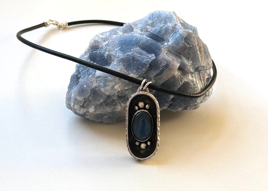 Indigo Shadowbox Necklace
