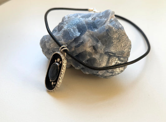 Indigo Shadowbox Necklace